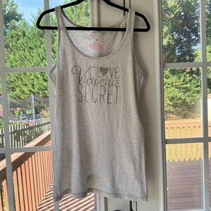 Victoria's Secret Light Gray Tank Top size S M
